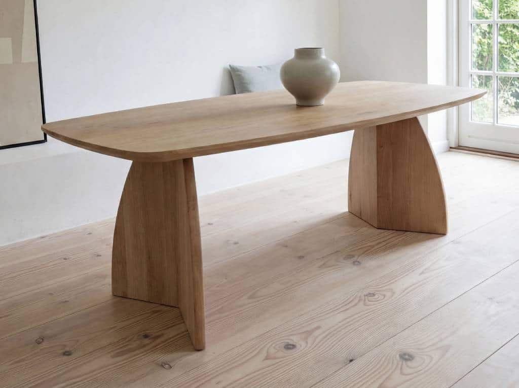 NordXL Eikenhouten tafel Maan